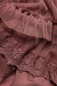 Baby & kids' pink mesh skirt with frills