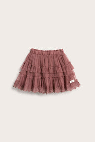 Baby & kids' pink mesh skirt with frills