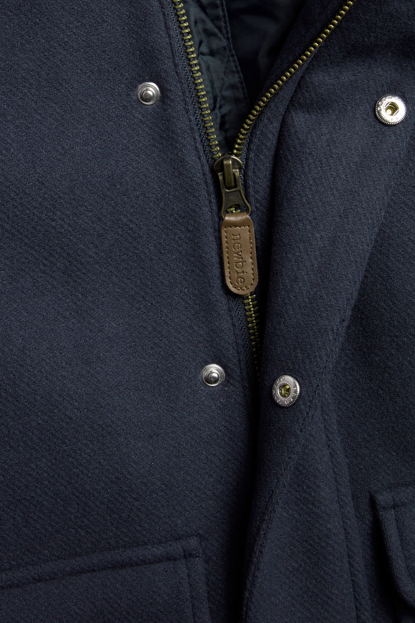 Kids' blue coat with detachable hood