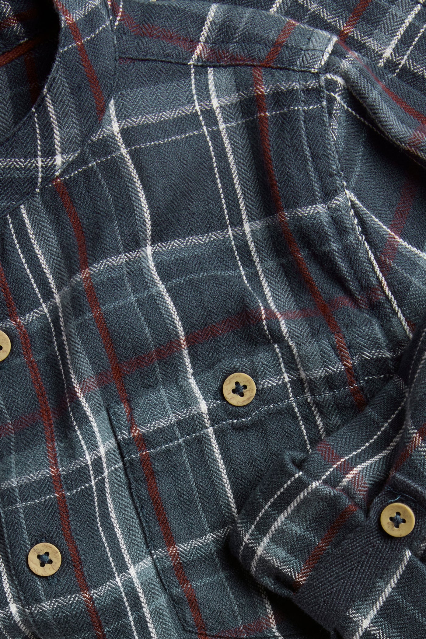 Kids blue woven grandad shirt