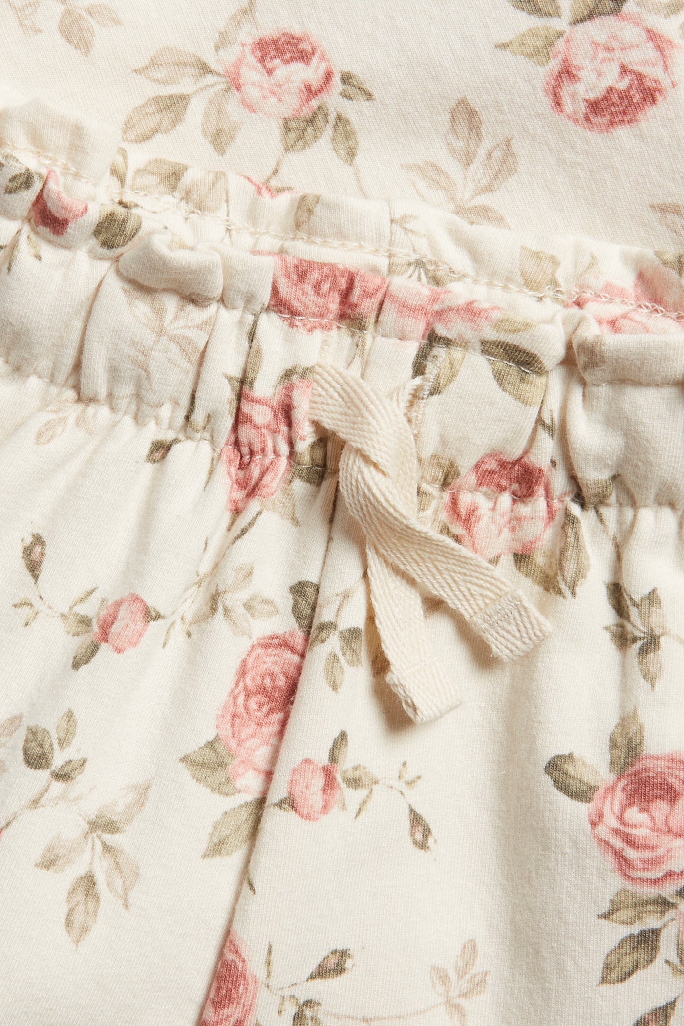 Baby beige floral joggers