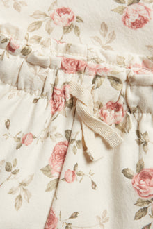 Baby beige floral joggers