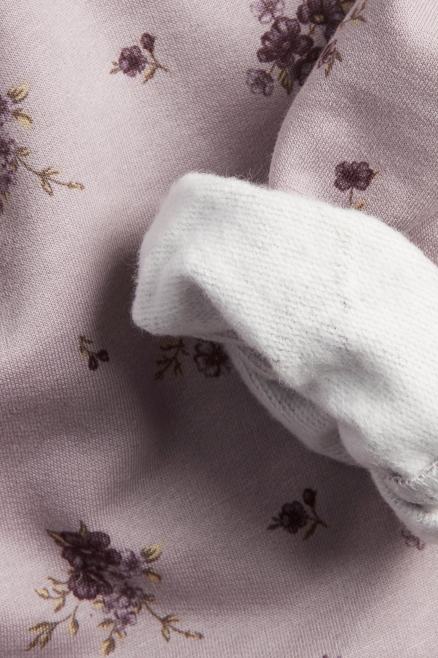 Kids' lilac floral sweatshirt