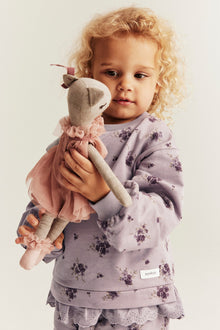 Kids' lilac floral sweatshirt