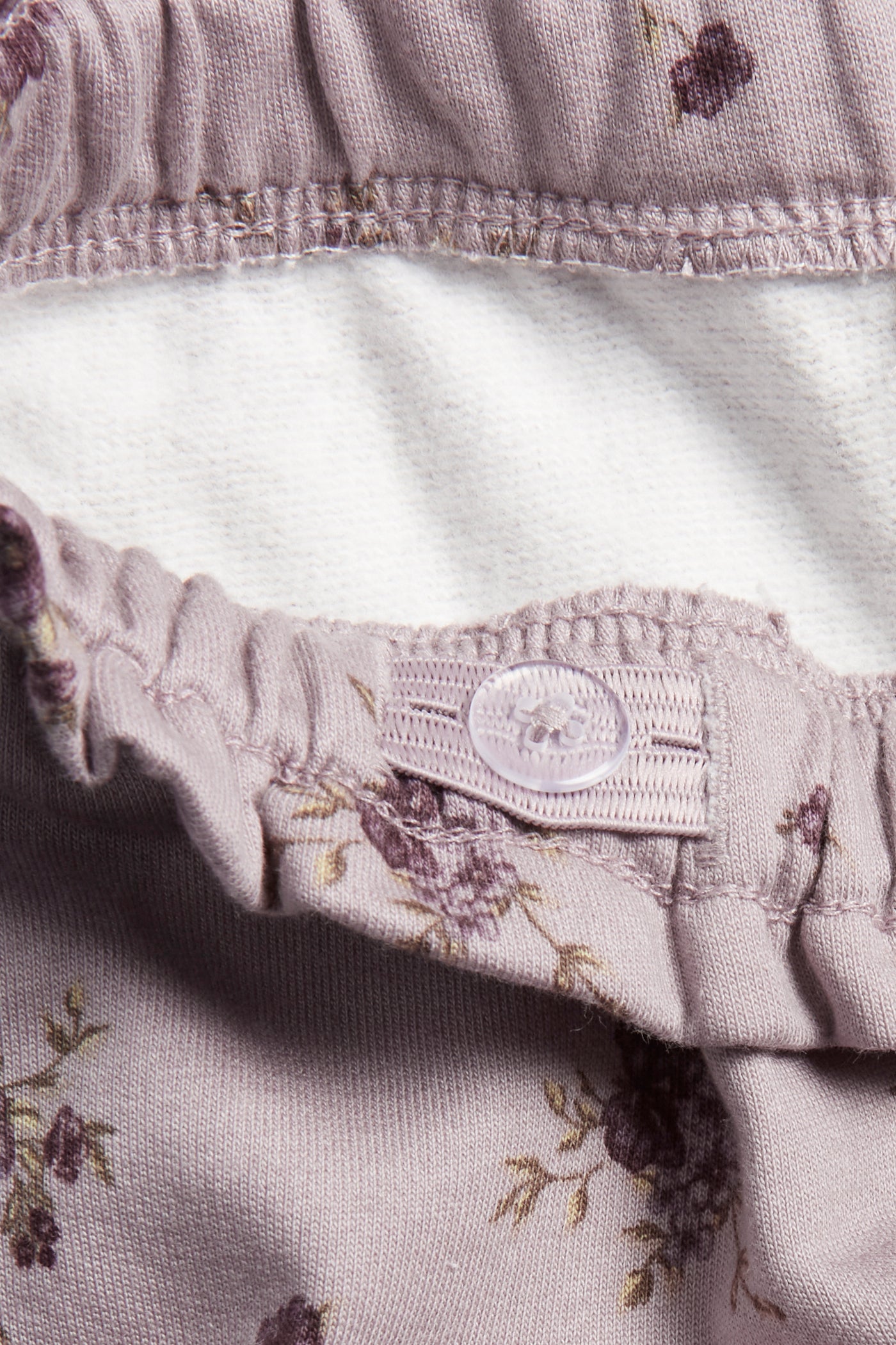 Kids' lilac floral jogger trousers