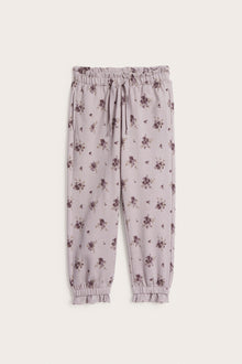 Kids' lilac floral jogger trousers