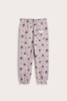 Kids' lilac floral jogger trousers