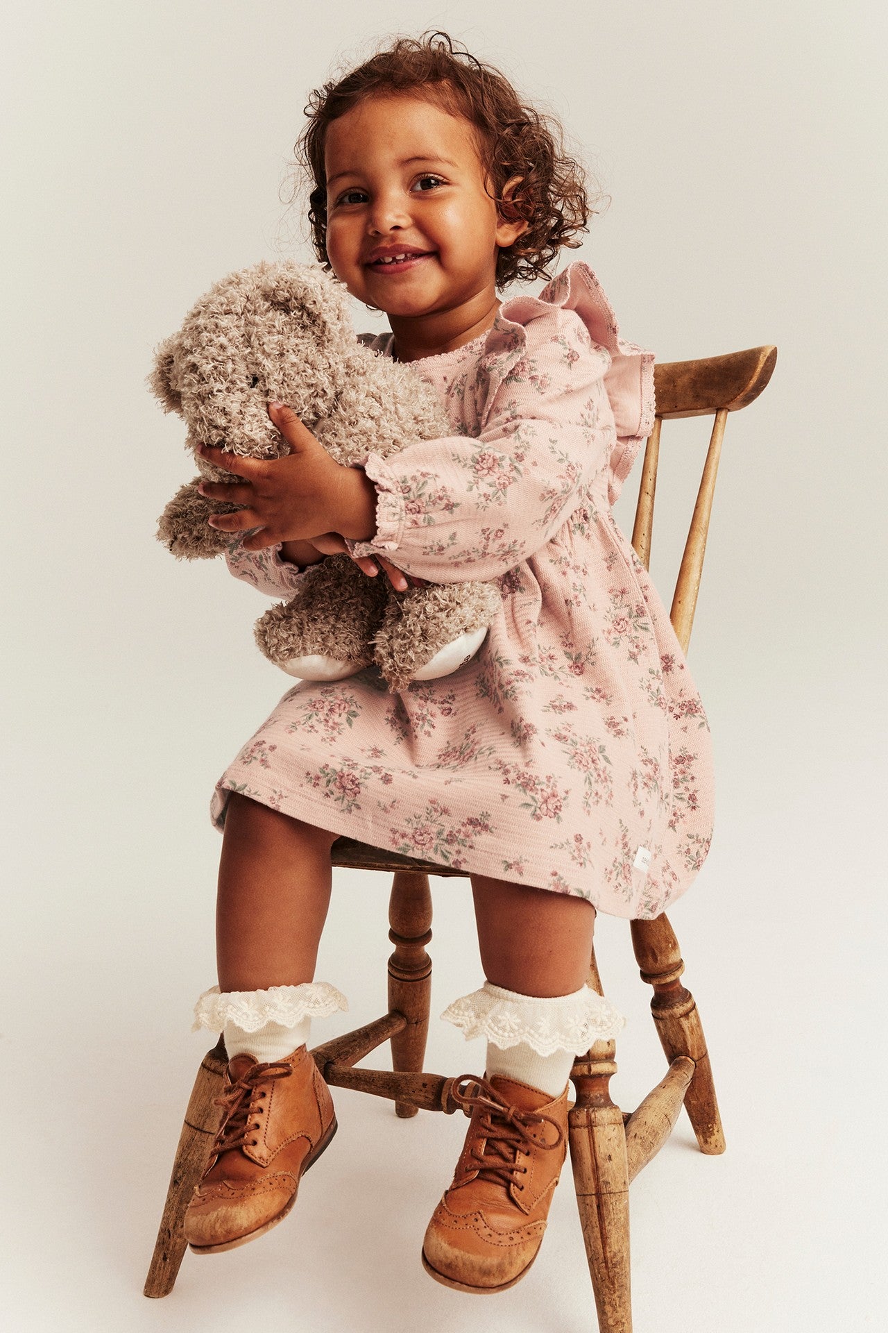 Baby pink floral dress