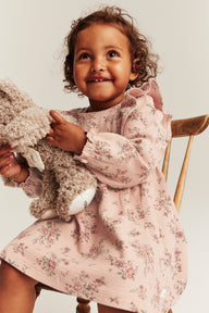 Baby pink floral dress