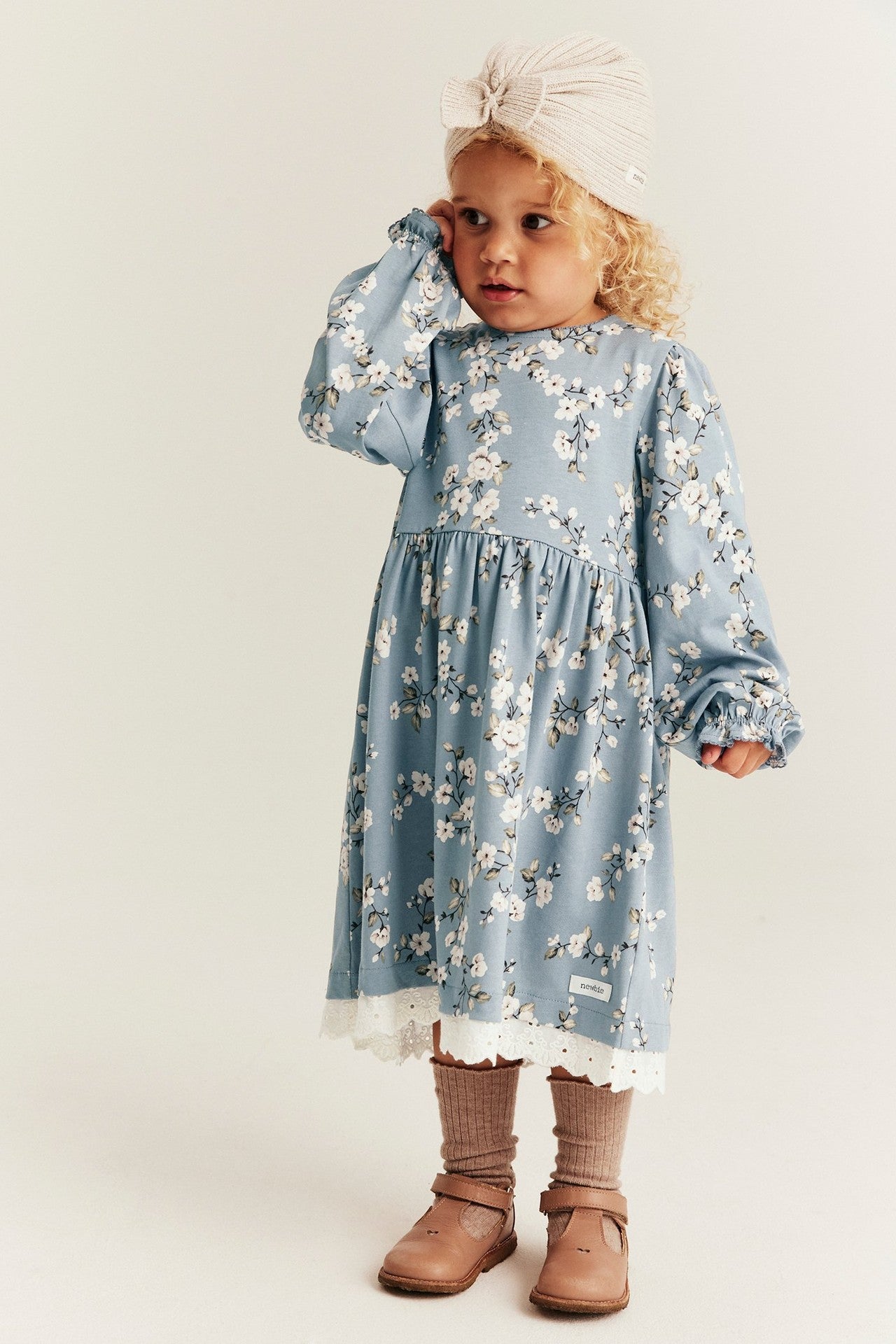 Kids' blue floral dress