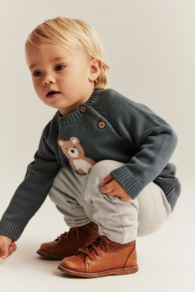 Baby beige jogging trousers