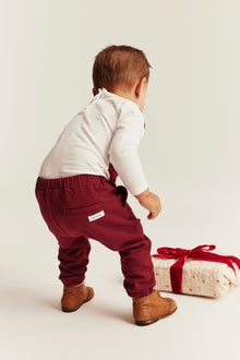 Baby red jogging trousers