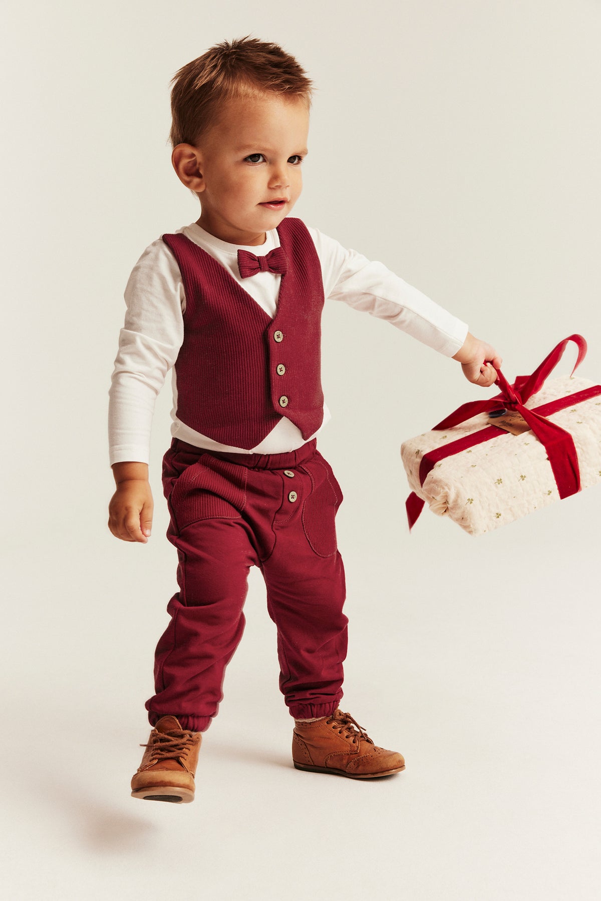 Baby red jogging trousers