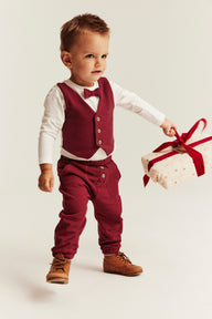Baby red jogging trousers