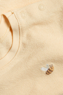 Baby yellow t-shirt with bumblebee