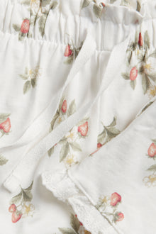 Kids´ white strawberry shorts