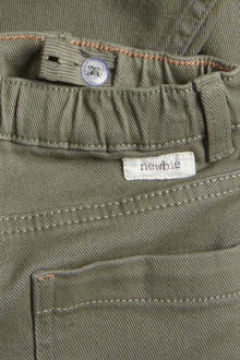 Kids green woven twill trousers