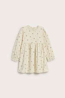 Baby beige corduroy floral dress