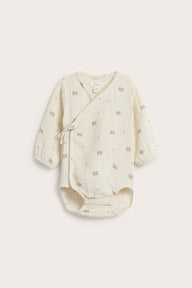 Baby beige bodysuit with bears