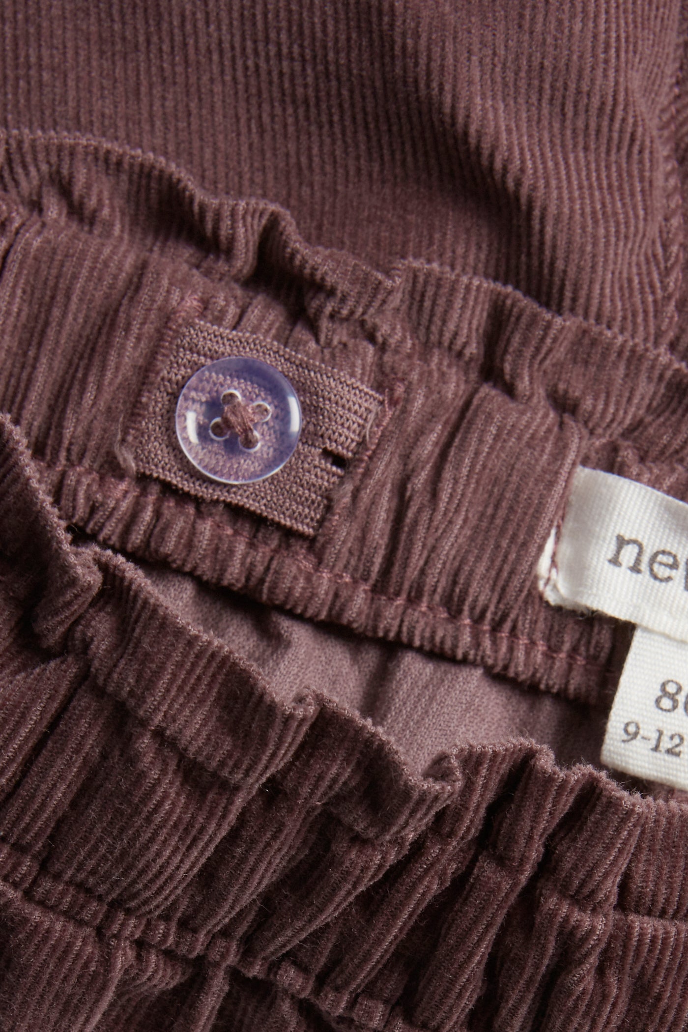 Baby lilac corduroy trousers