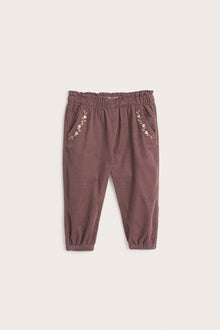 Baby lilac corduroy trousers