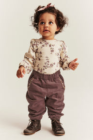 Baby lilac corduroy trousers