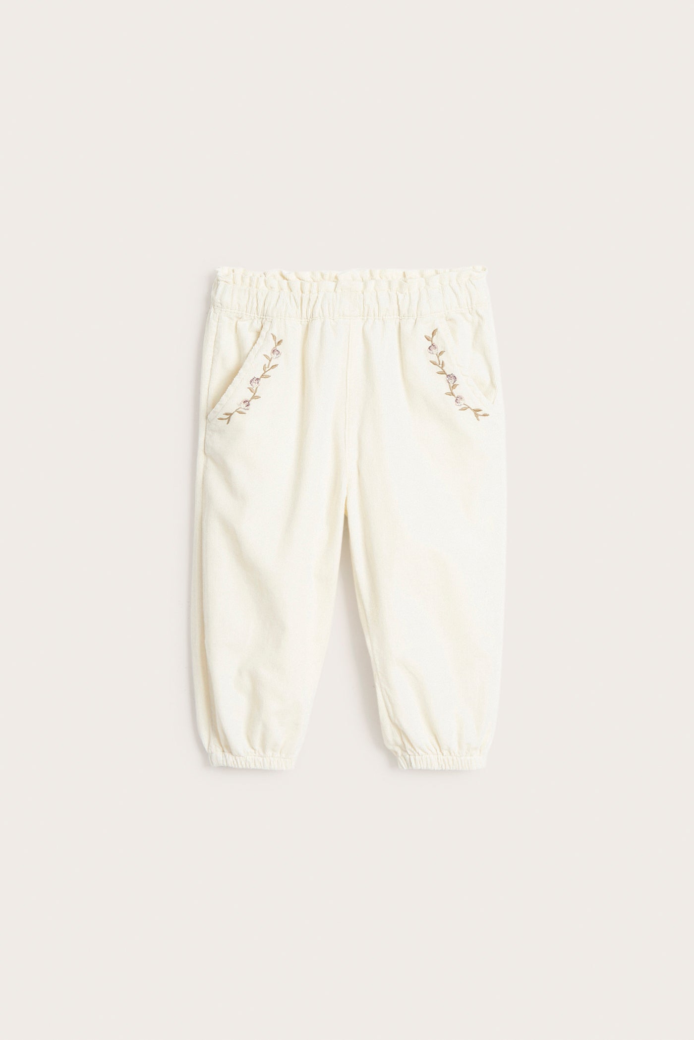 Baby beige corduroy trousers