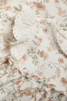 Baby white frilled floral dress