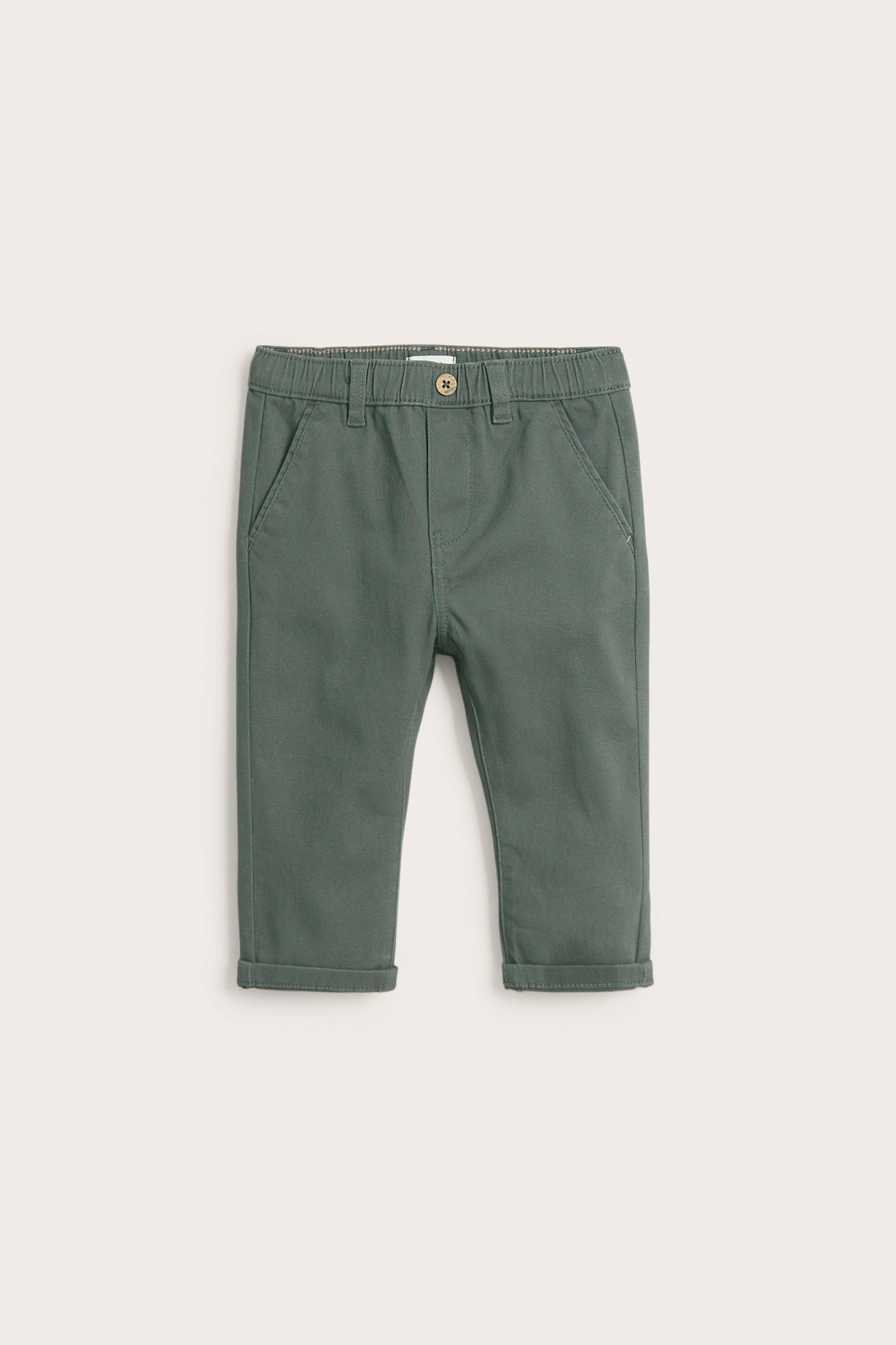 Baby green woven trousers