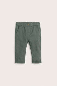 Baby green woven trousers
