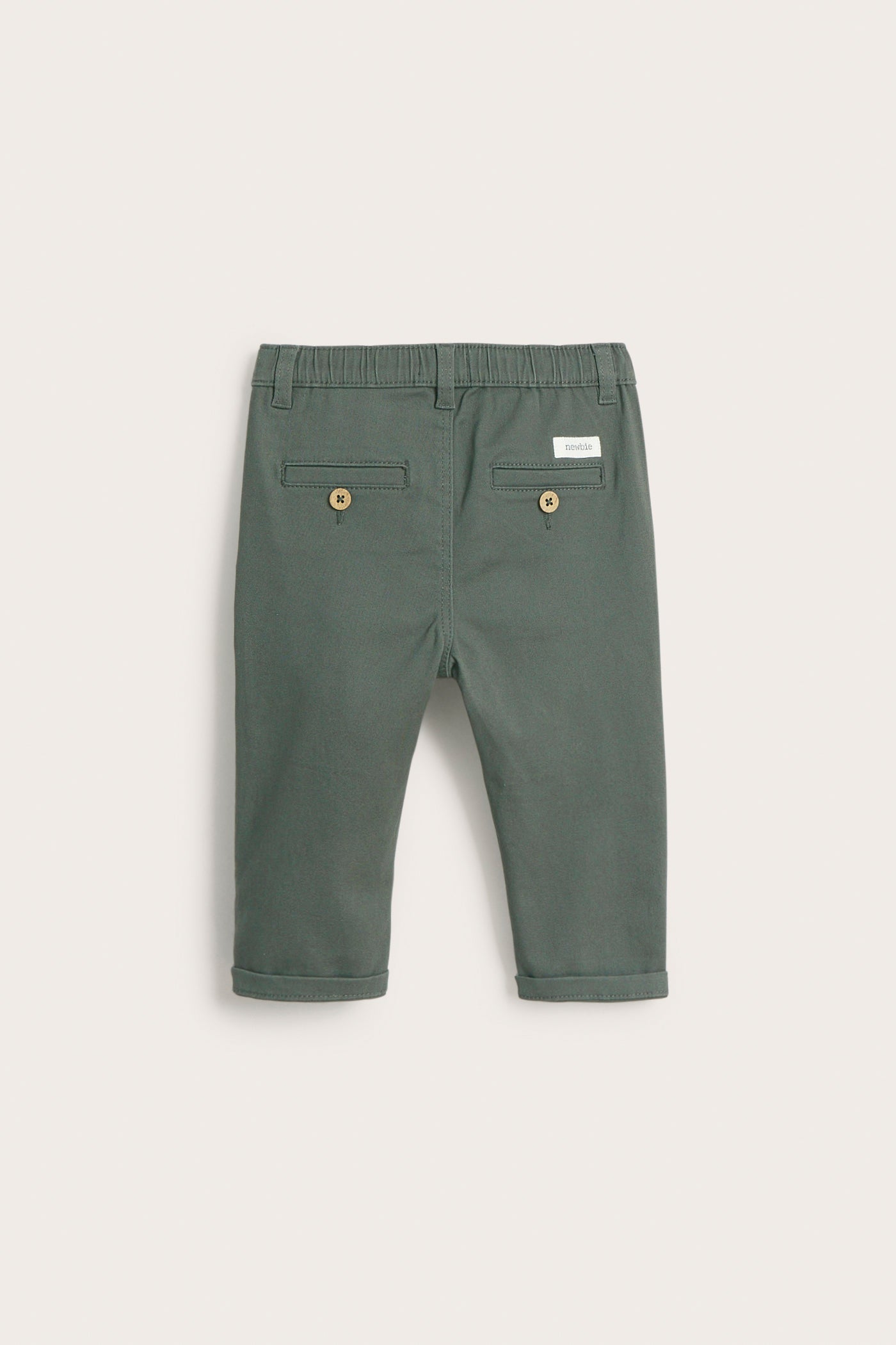 Baby green woven trousers
