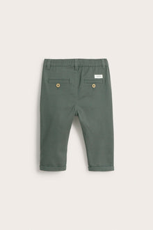 Baby green woven trousers
