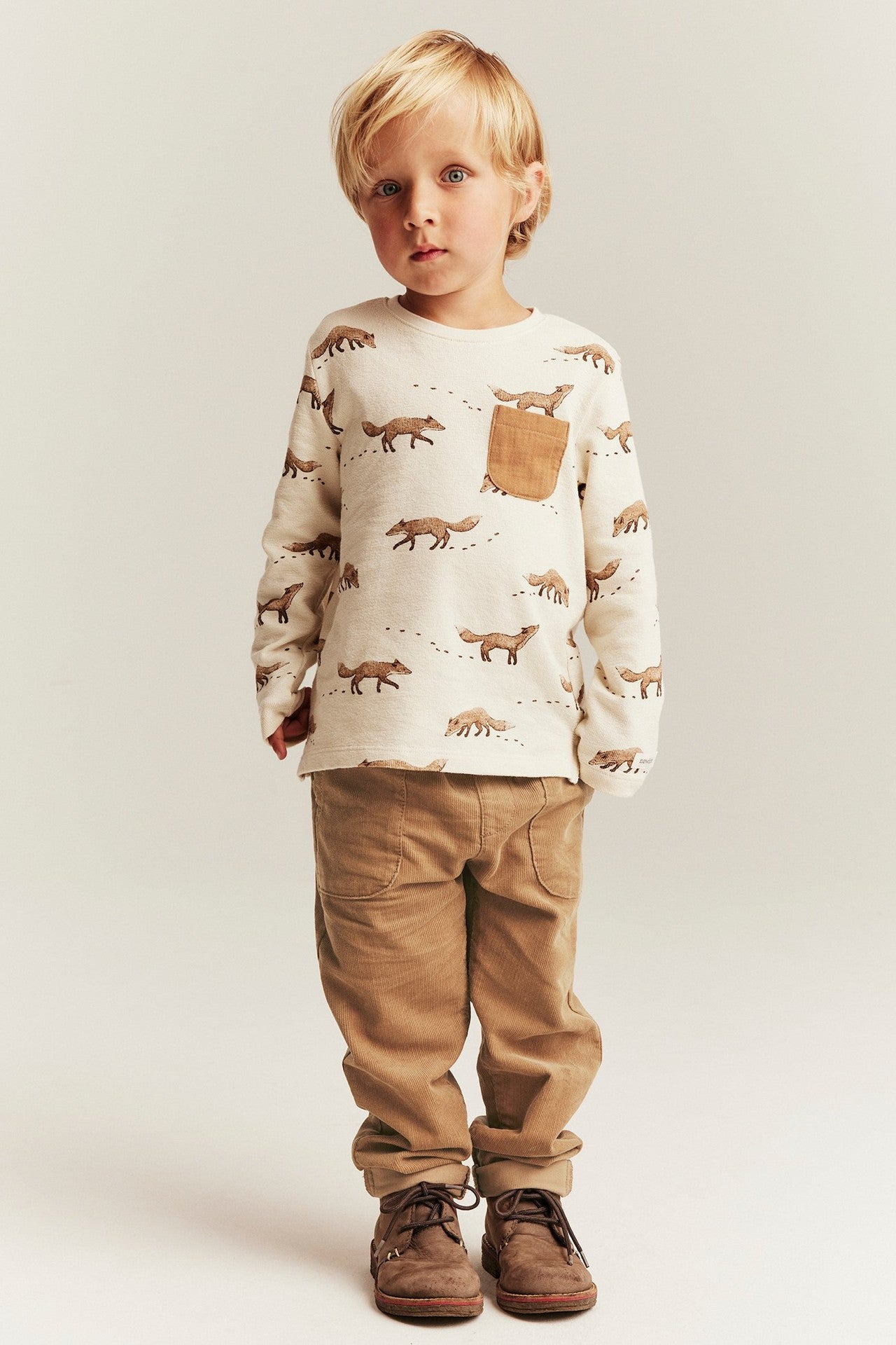 Kids brown corduroy trousers