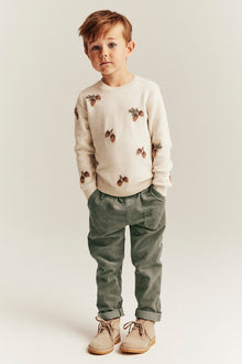 Kids green corduroy trousers