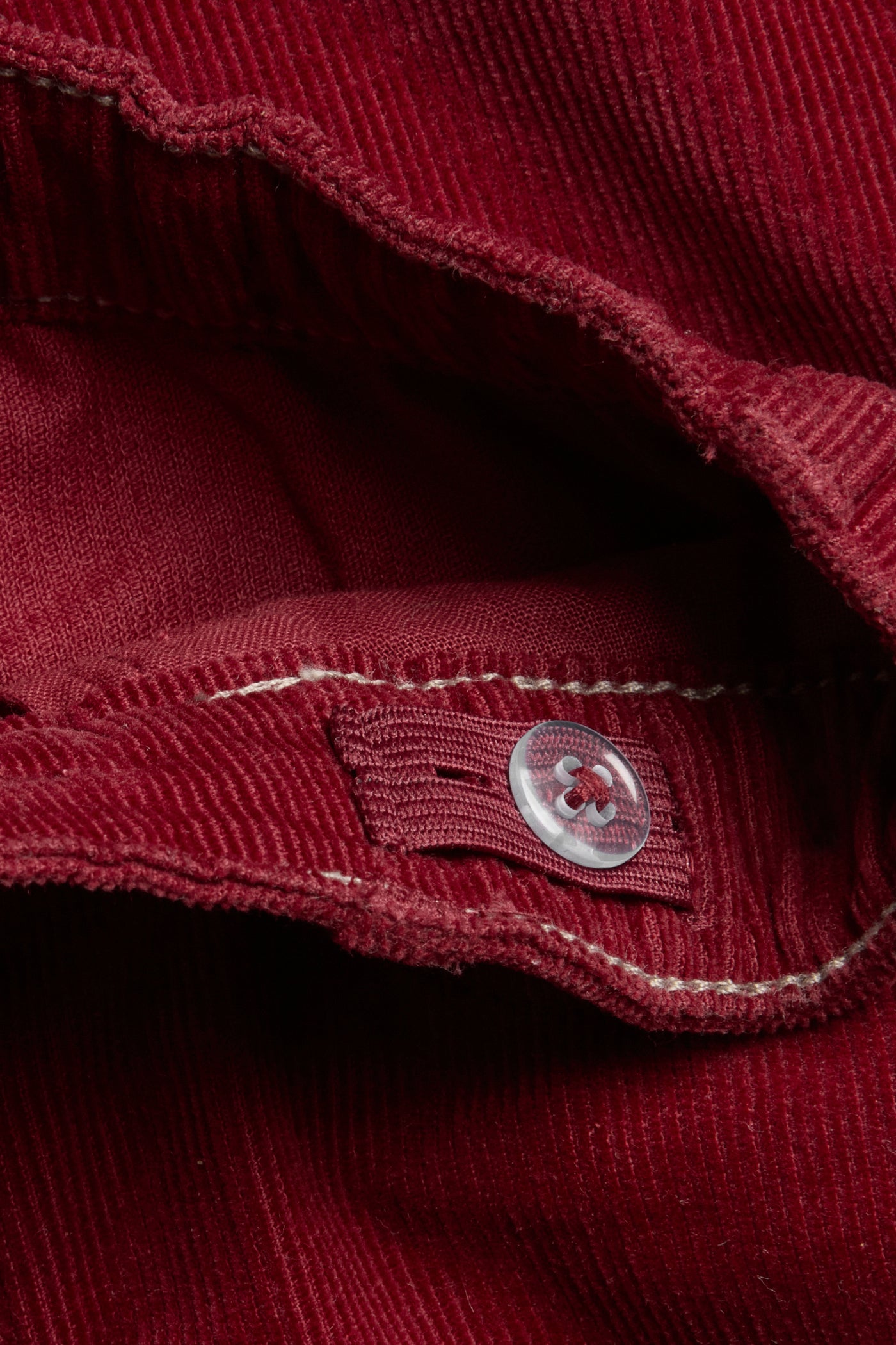 Kids´ red woven corduroy trousers