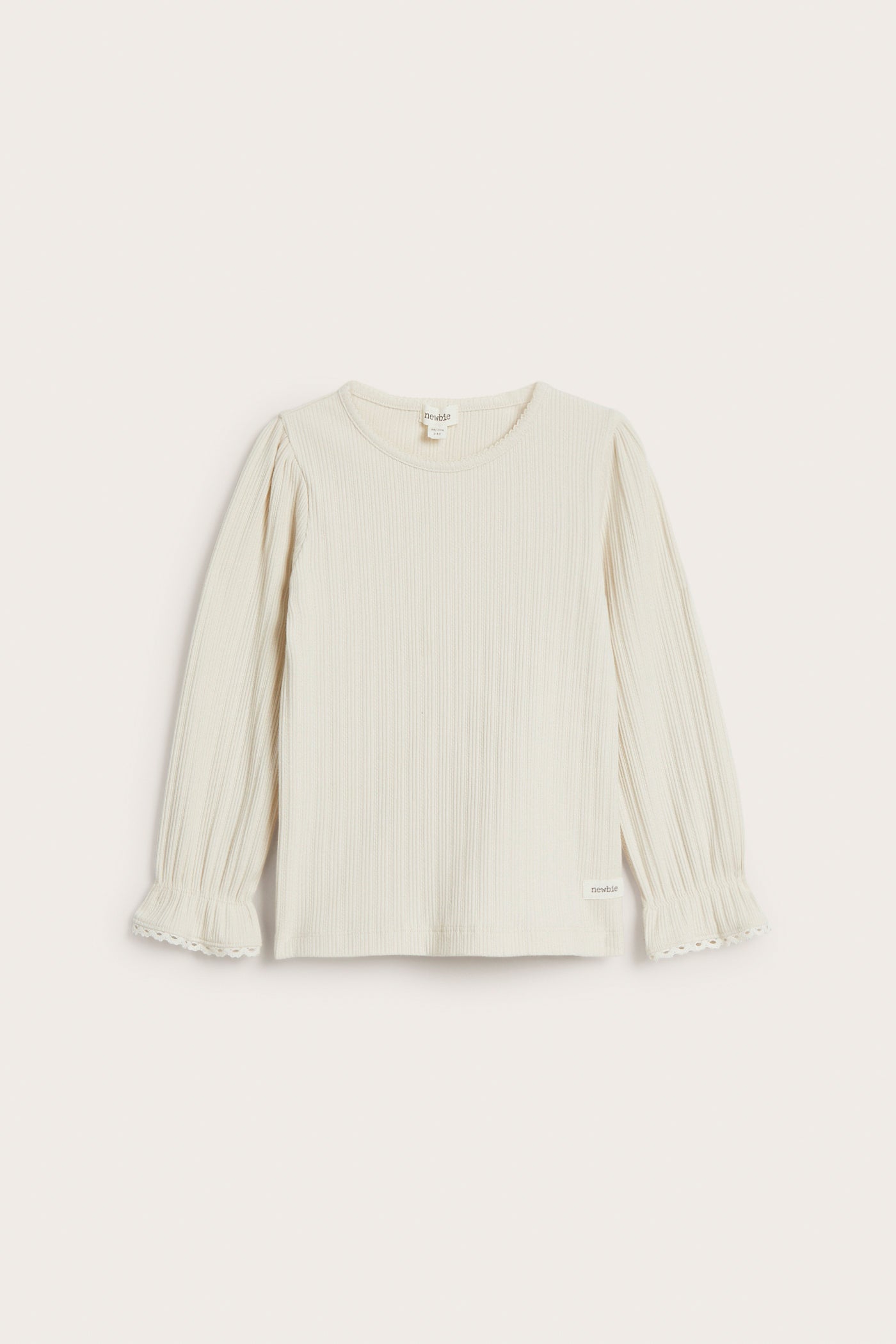 Kids' beige frill top