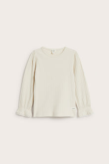 Kids' beige frill top