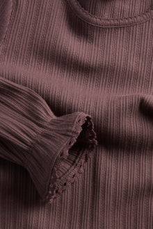 Kids' lilac frill top