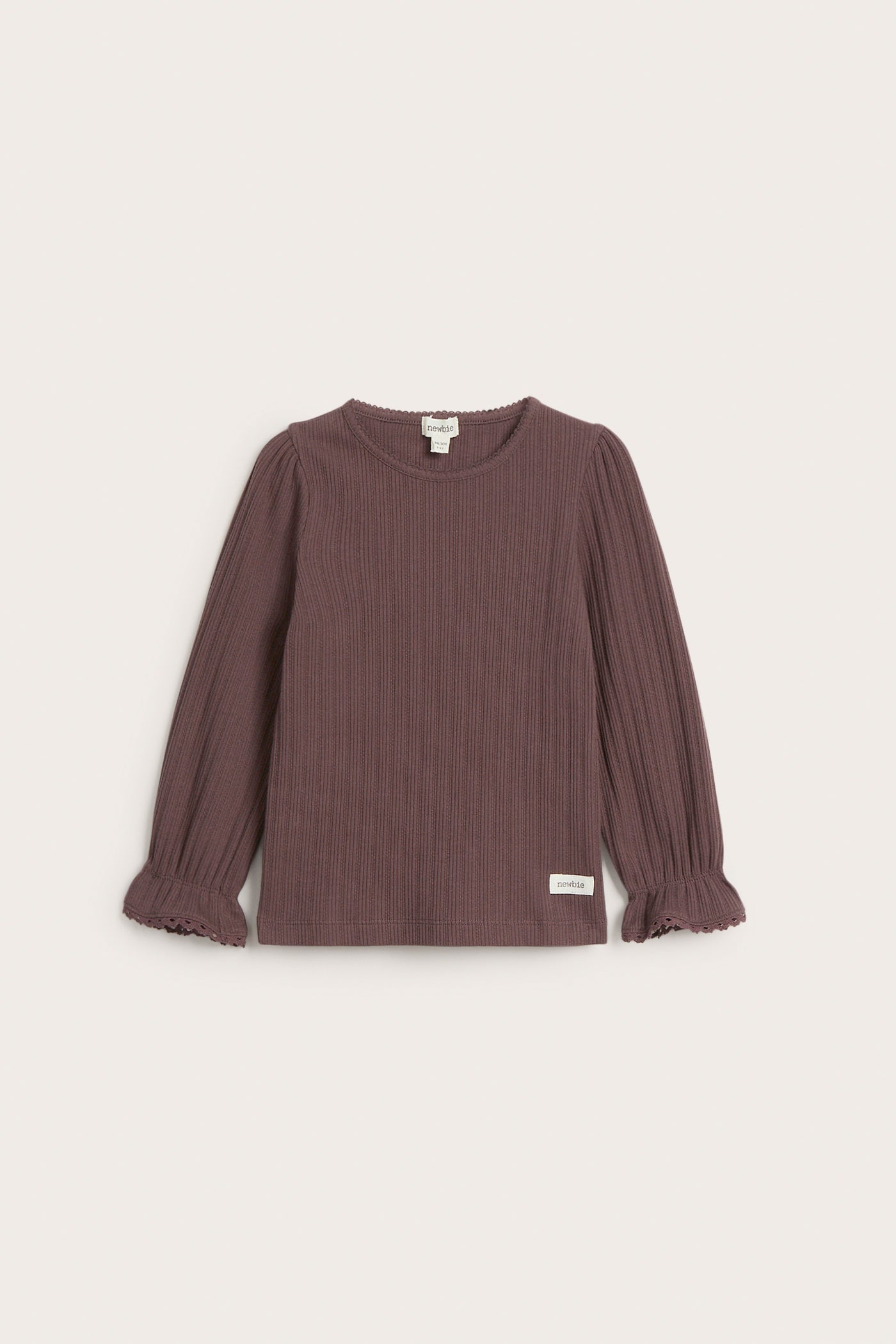 Kids' lilac frill top