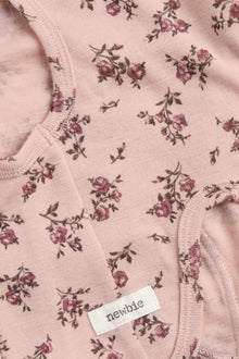 Baby & kids pink floral wool balaclava