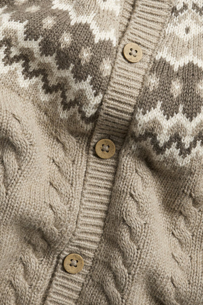 Baby brown knitted cardigan