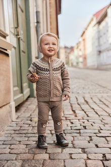 Baby brown knitted cardigan