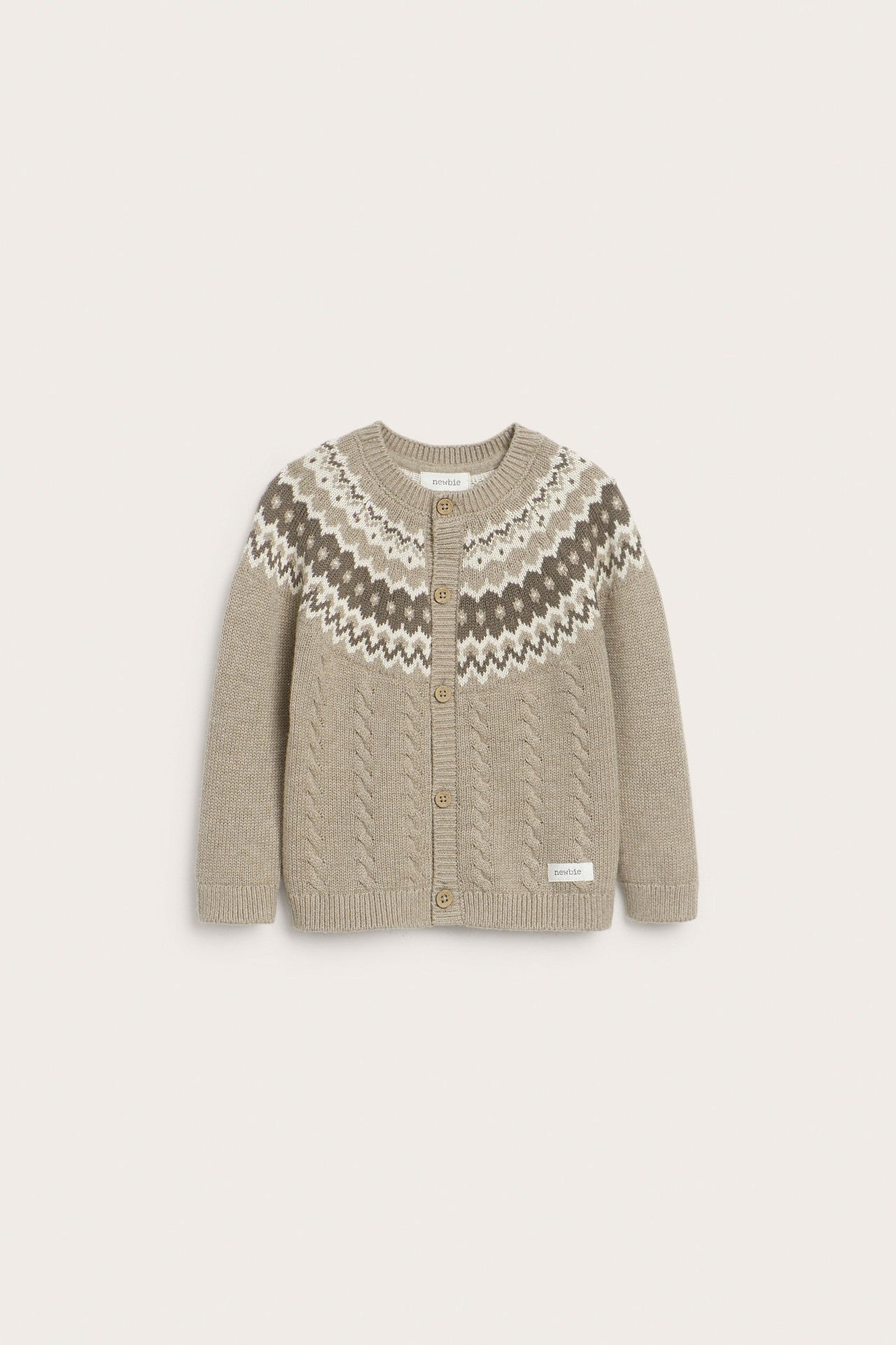 Baby brown knitted cardigan