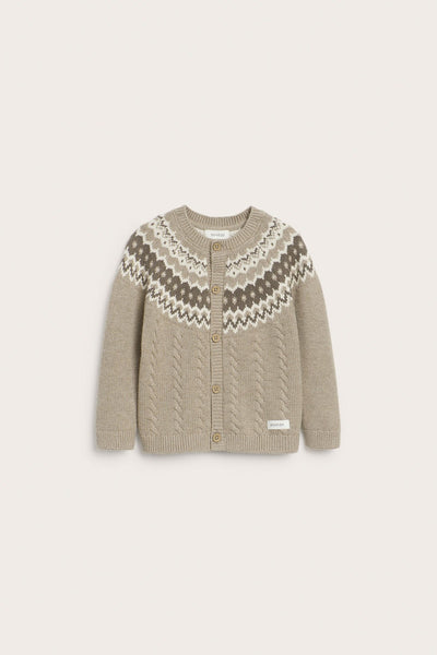 Baby brown knitted cardigan