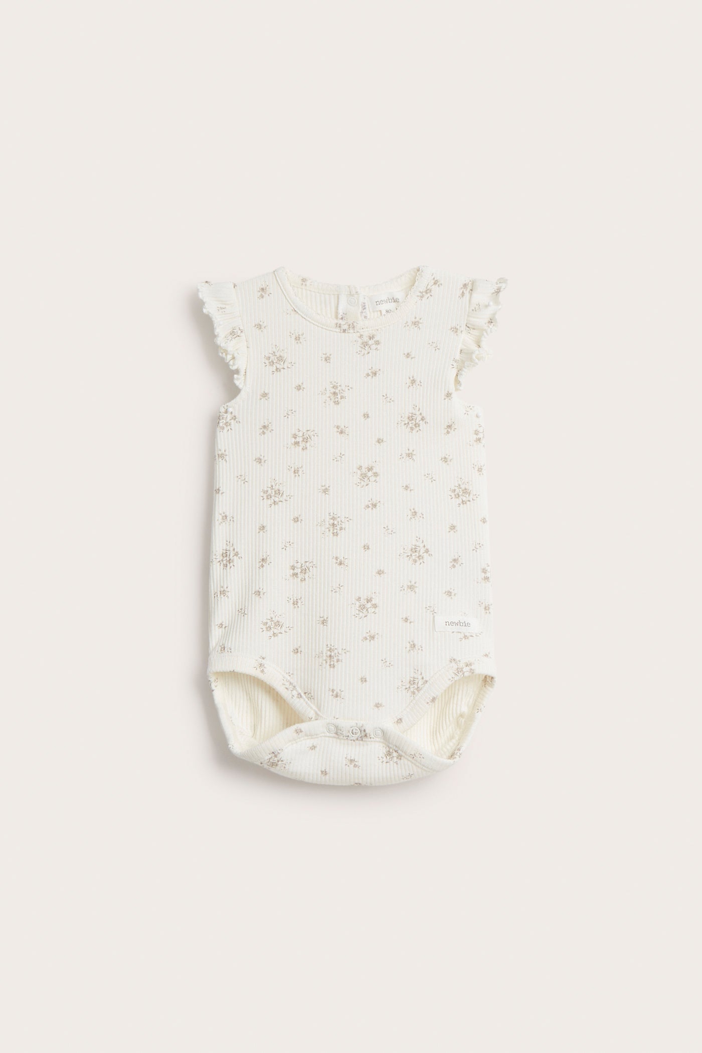 Baby white floral bodysuit