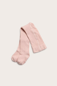 Baby pink patterned tights