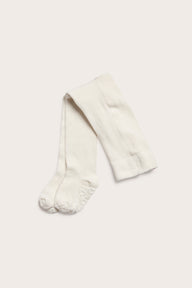 Baby white patterned tights