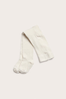 Baby white patterned tights