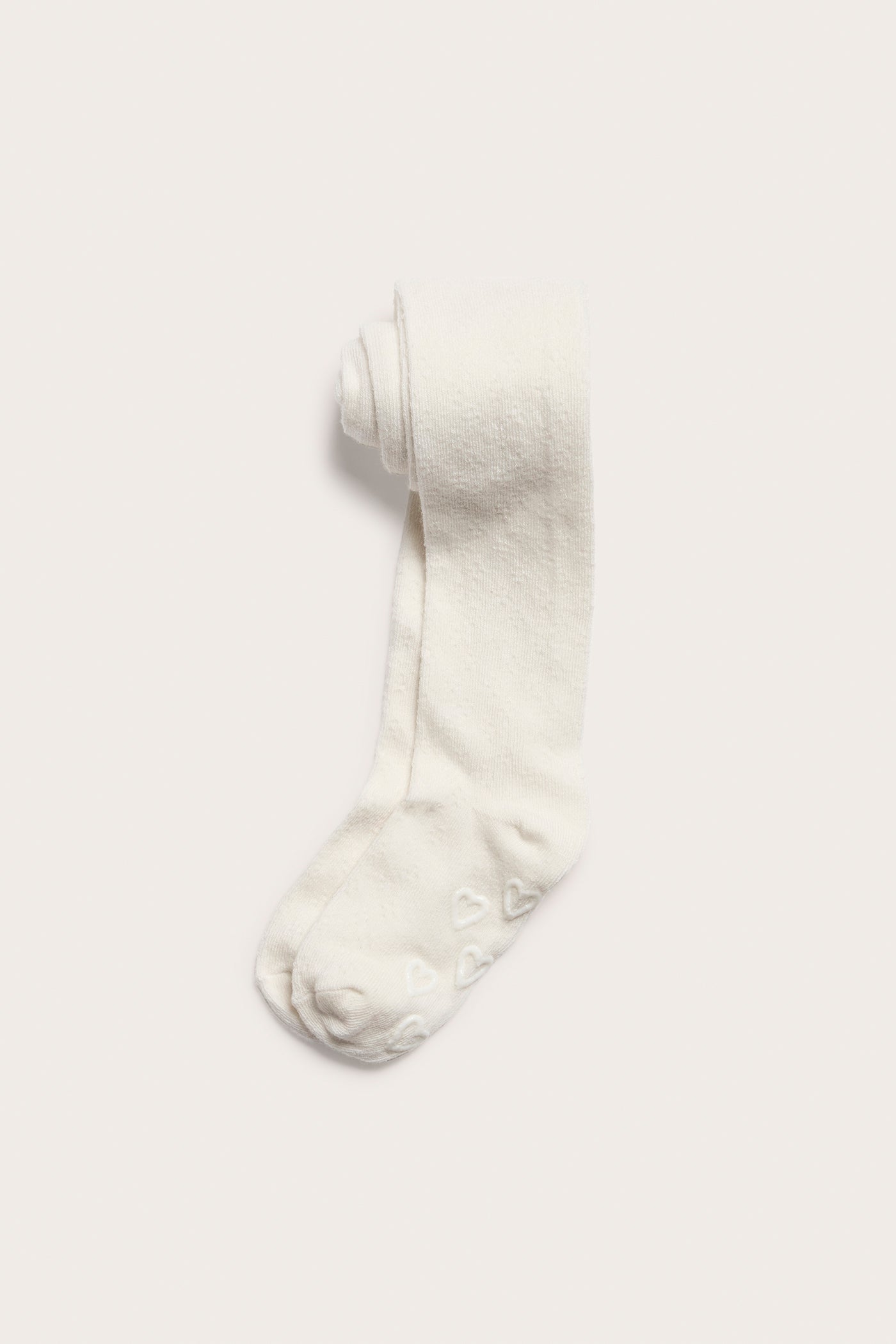 Kids' white patterned tights