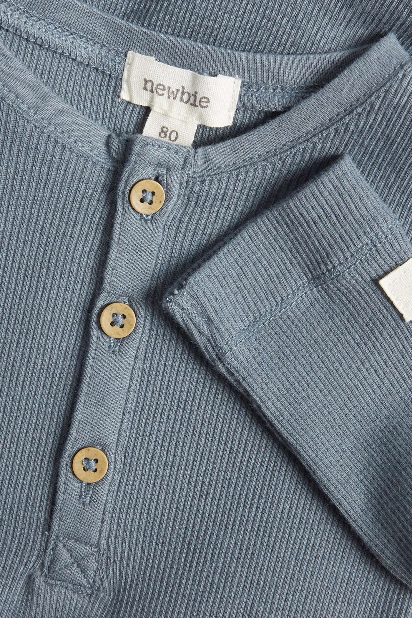 Baby blue ribbed bodysuit